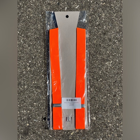 Orange suspenders - Picture 2 of 2